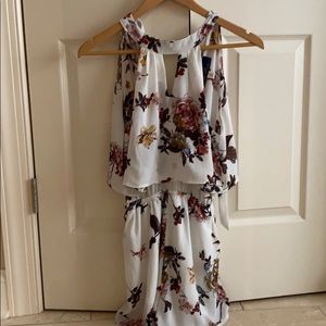 Blue rain romper
